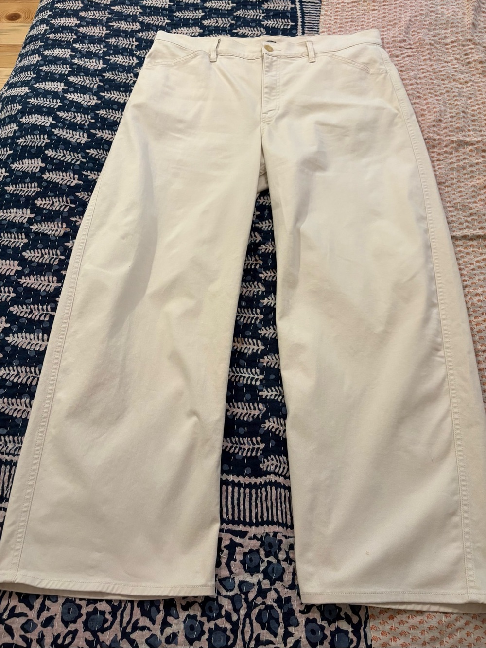 J. Crew Beige Zoe Barrel Pant Mid Rise